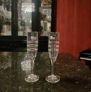 BNwS 2 Ralph Lauren Cocktail party champagne glasses - extremely rare